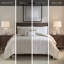Housse de couette 100% coton 3 pièces avec rayures taupe et blanches
