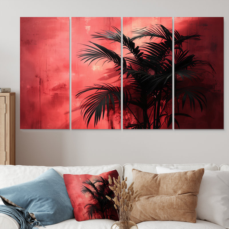 Kayenta - ensemble de reproduction d'art mural palmiers et palmiers, H 28 po x l 48 po