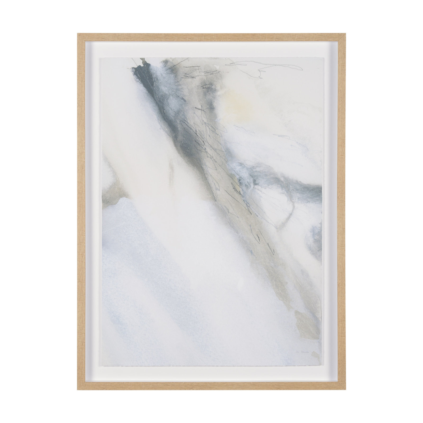 Retreating Tide By Ira Havuka A Hand Embellished Framed Art Print Matted Under Glass, Brown, Retreating Tide II
