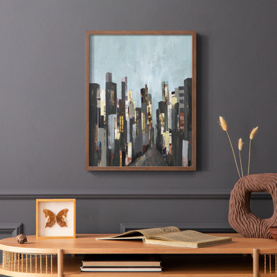 City Beat Framed Print - Solid Wood