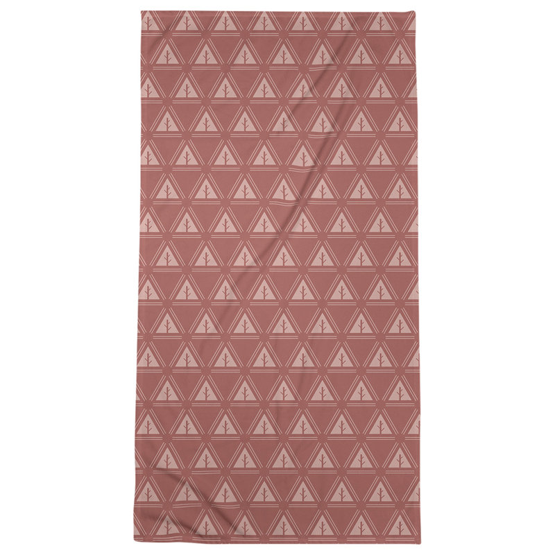 Barbra Beach Towel, Light Burgundy/Dark Burgundy