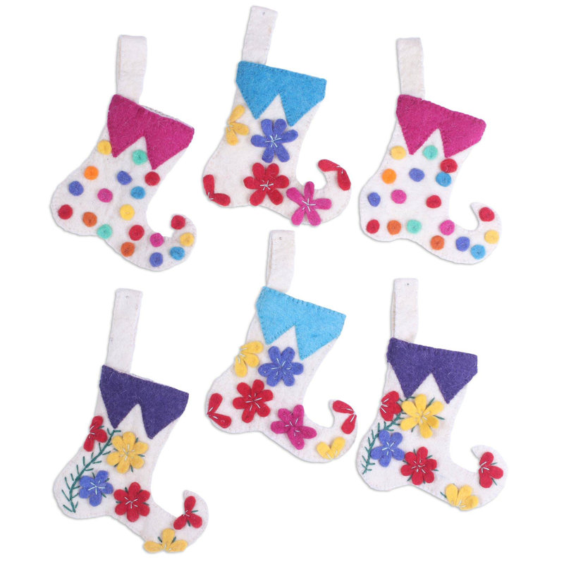 Ensemble d’ornement figurine suspendu 6 pièces joyeuse