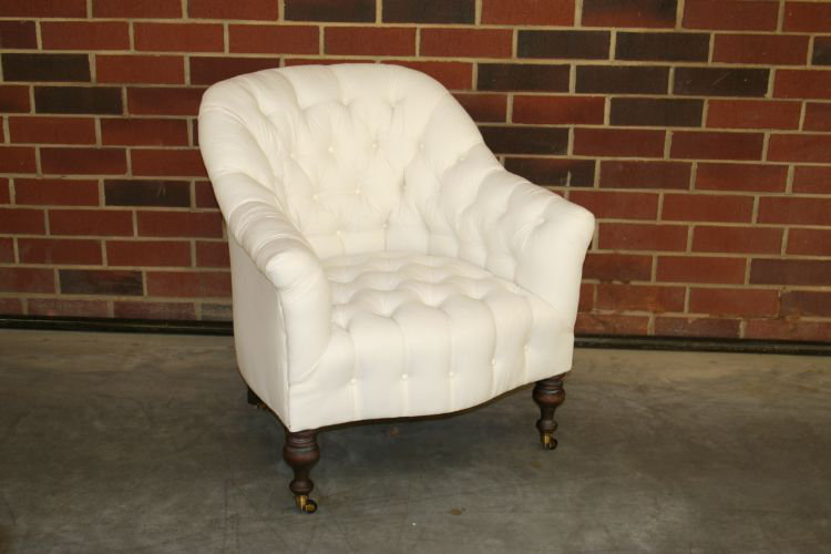 Leather Armchair, Croc Gator Brown, Brushy Bayou