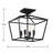 Hastings 4-Light 13" Lantern Geometric Semi Flush Mount in Classic Bronze-67529285