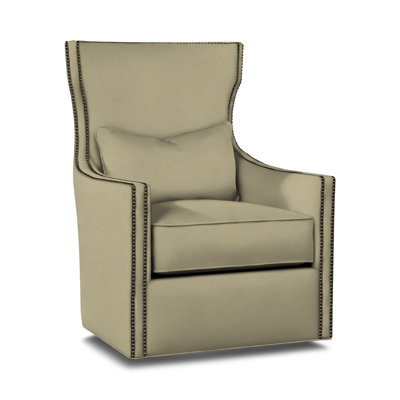 Upholstered Swivel Wingback Chair