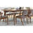 Marcella Dark Walnut Mid-Century Rectangle Dining Table