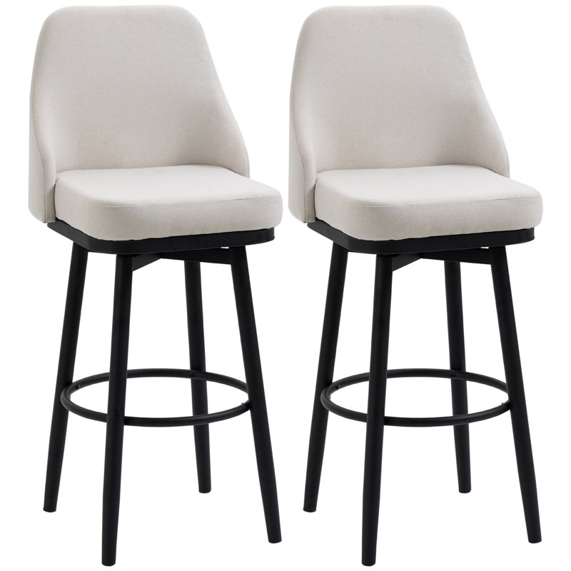 Ensemble de 2 tabourets de bar HOMcom (sans la table)
