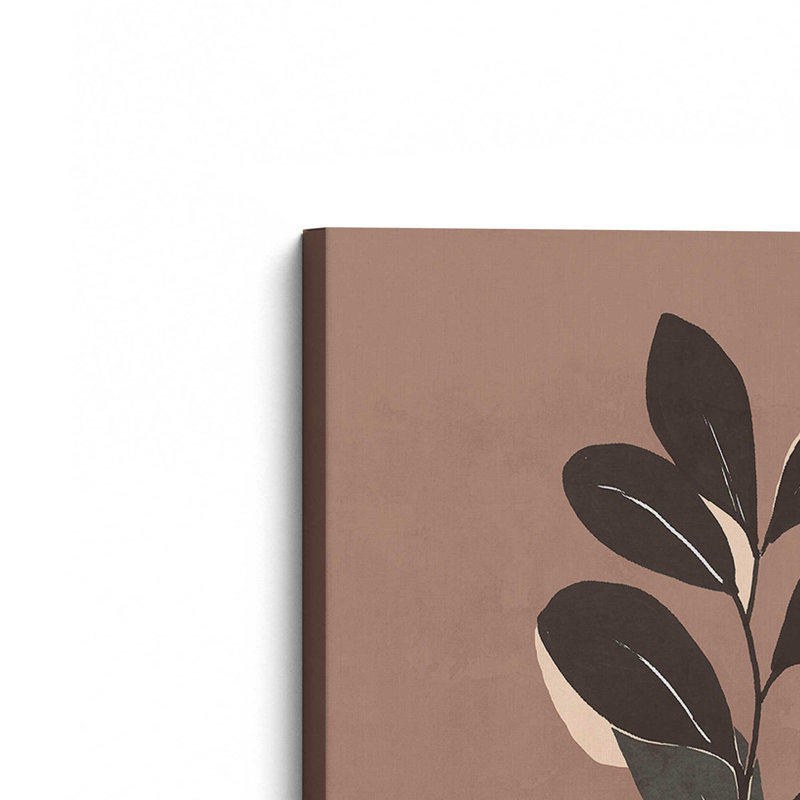 «Abstract Art Minimal Plant 49a» par ThingDesign, L 36 x H 48, Wrapped Canvas, Does Not Apply