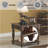 Farrel Walnut Finish End Table