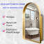 Armoire encastrée pour salle de bain 24 po x 36 po avec miroir, tablettes réglables et cadre en métal doré mat-1135154182