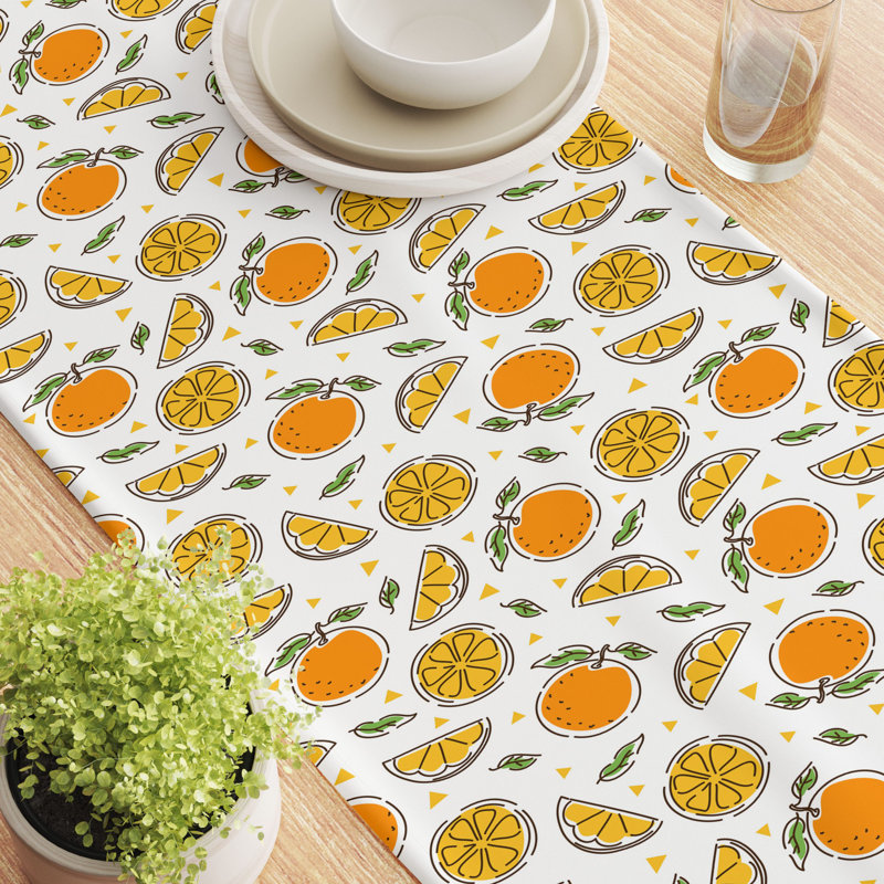 Rectangular Cotton Twill Table Runner, 108" L x 16" W 