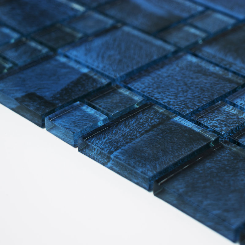 Carreau de mosaïque en verre piscine, Bleu bord de lac