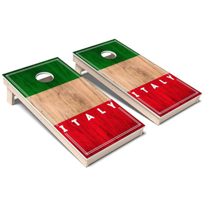 International Flag 2.0 Italy All-Weather Composite Cornhole Board Set