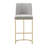 Upholstered Counter Stool with Metal Frame-70133972-70133973
