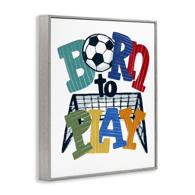 «Born To Play Soccer», estampe numérique, design par Connie Summers