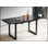 Table de salle à manger carrée extensible avec pieds en métal, conception moderne peu encombrante pour les cuisines et les salles à manger compactes