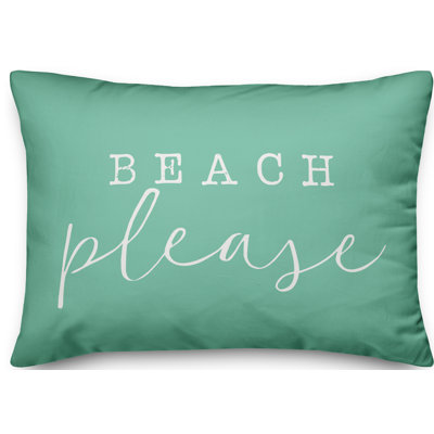 Outdoor Reversible Throw Pillow