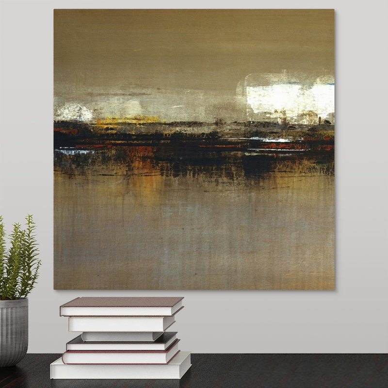 « rustique view i », reproduction, H 16 po x l 16 po x P 1,5 po, Toile tendue