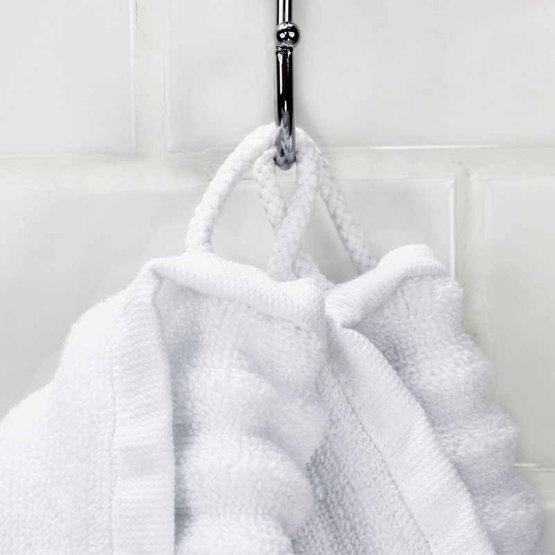 Glines 100% Cotton Plush Ribbed Mulit-Size Set, White