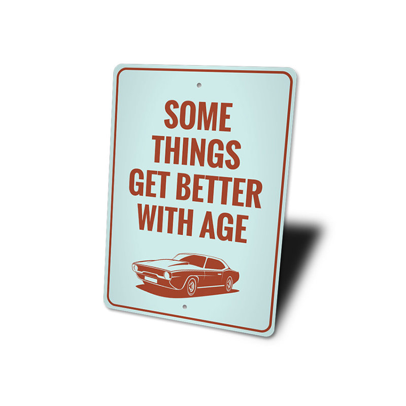 Plaque en aluminium Classic Car, H 18 po x l 12 po x P 0,06 po