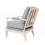 Chaise avec accoudoirs d'appoint