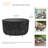 Round Patio Table & Chair Set Cover, Waterproof UV-Resistant Outdoor Furniture Cover-2009620091