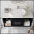 40"Floating Bathroom Vanity With Oval Ceramic Sink