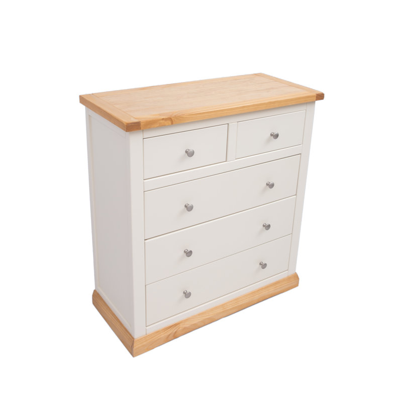 Naber 90cm W 5 - Drawer Chest of Drawers
