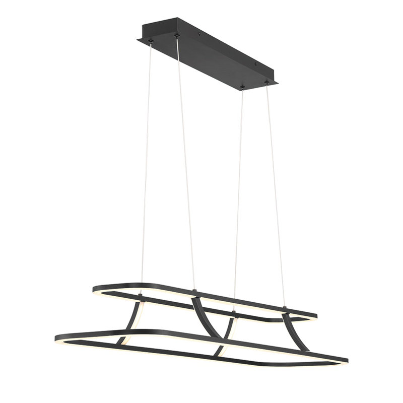 Cadoux 1 light Chandelier, Black