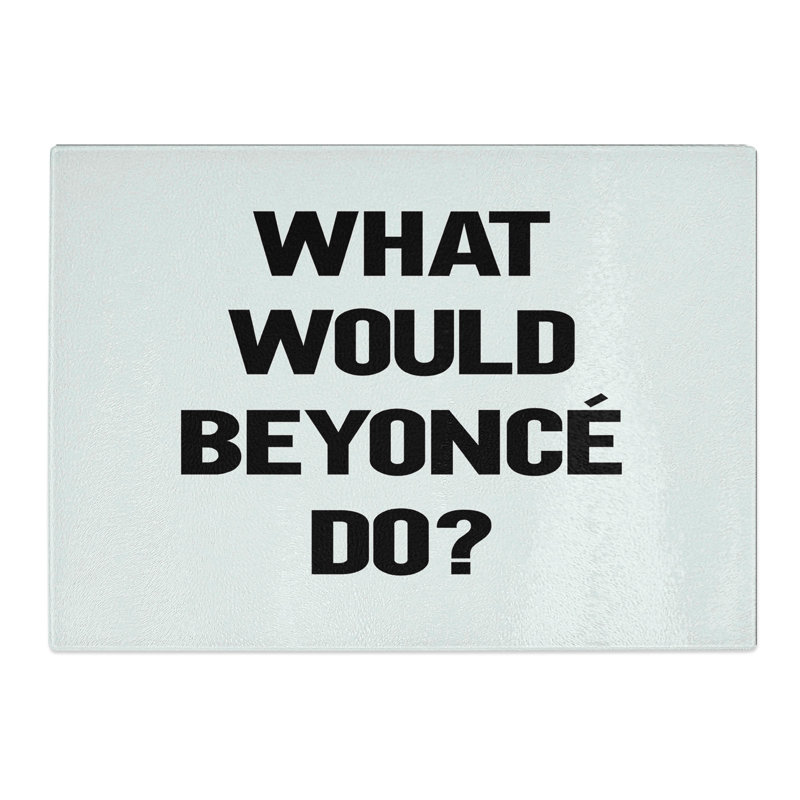 Beyonce Typography Chopping Board, 0.4cm H x 28.5cm W x 39cm L