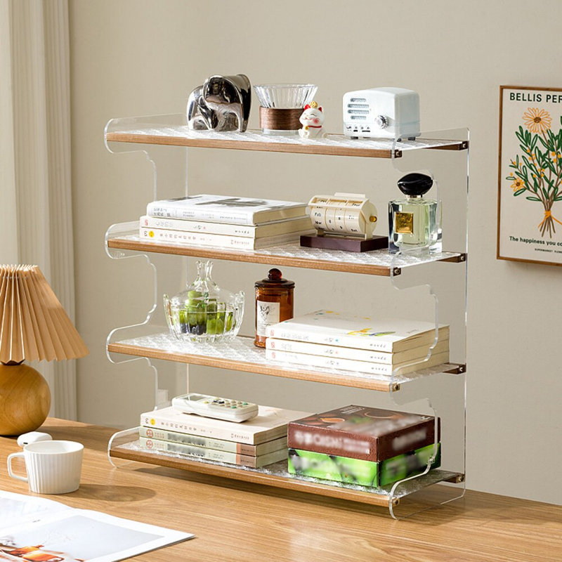 Bamboo Desk Organiser, white