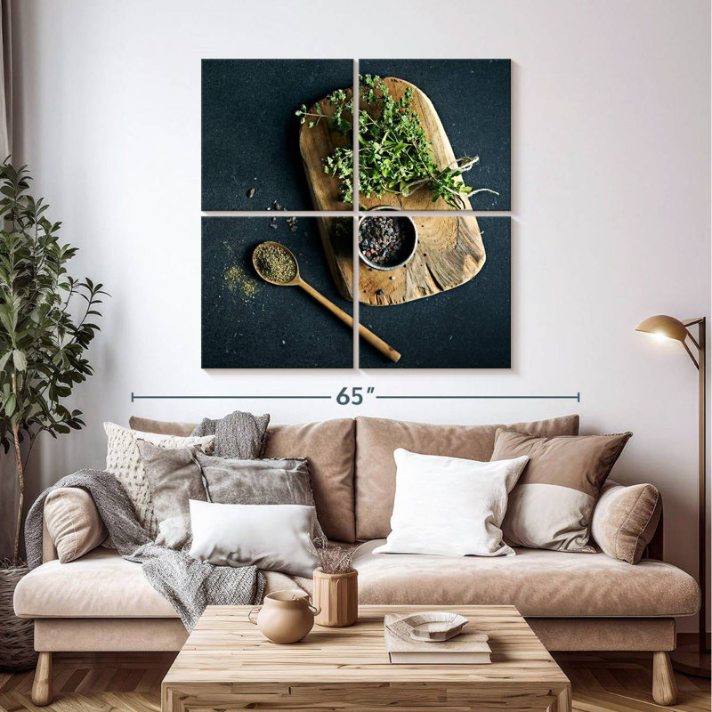 Yarlin Kitchen Herbs, 45" H x 45" W