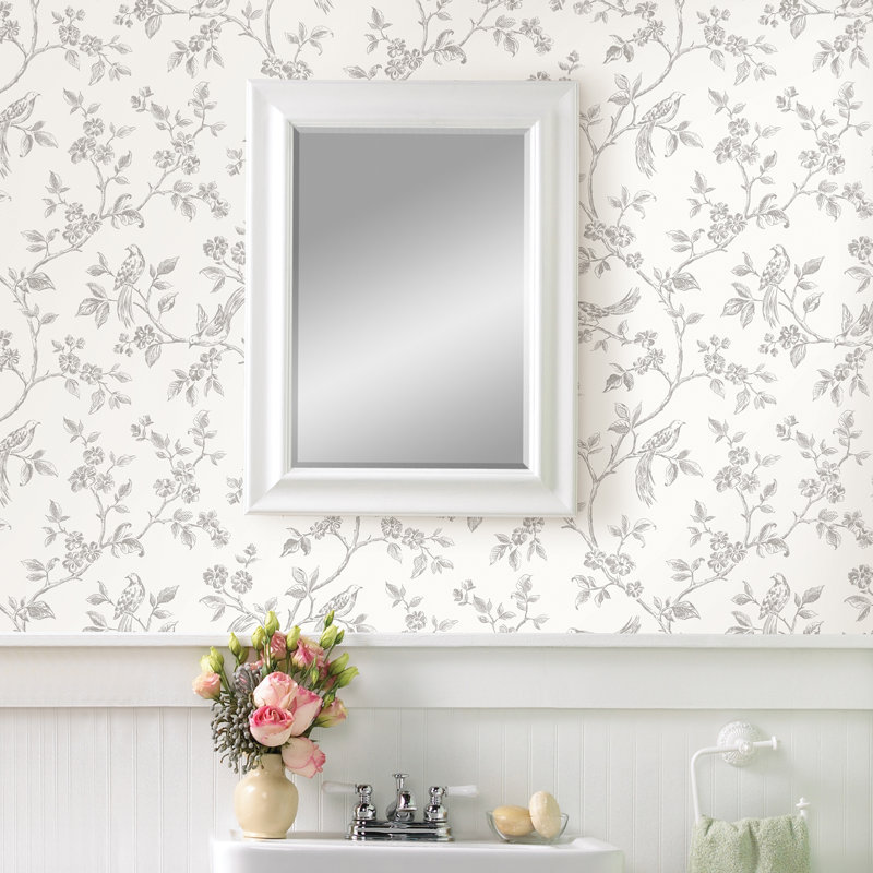 Zeno 33' L x 20.5" W Wallpaper Roll, White