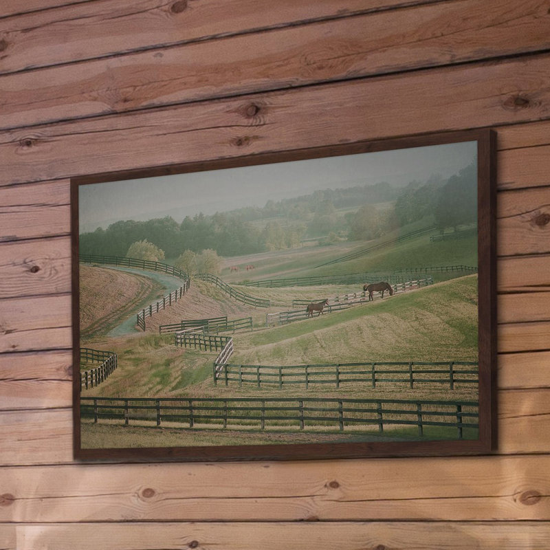 « open country », reproduction de photo sur papier encadrée, H 12 po x l 18 po