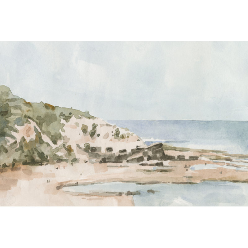 Neutral Seaside I by Emma Caroline - Painting, 51 cm H x 76 cm W, Wrapped Canvas