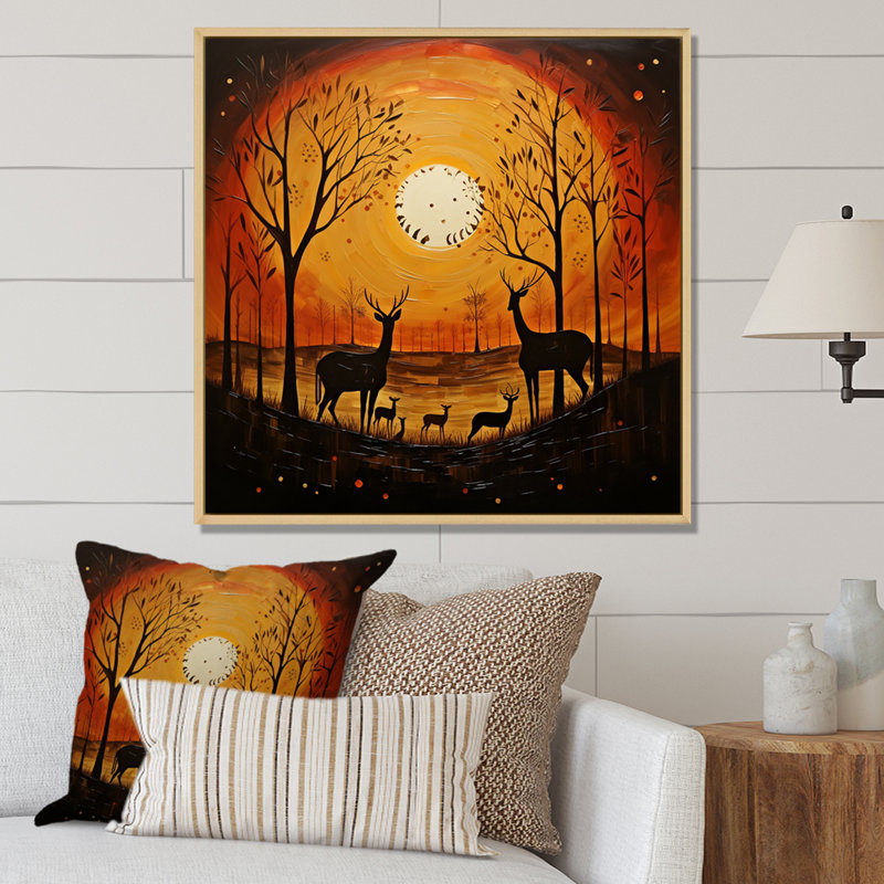 African Savannah Serenade I - impression, Cadre naturel flottant, H 30 po x l 30 po x P 1 po