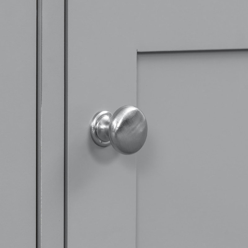 Meuble-lavabo simple 24 po avec lavabo, Gris, Argent argent
