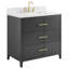 Iconic 36" Freestanding Standard Single Bathroom Vanity with Top-1083574777-1084058980