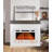 39“ Electric Fireplace with Mantel, Ultra Thin Fireplace Insert, 12 Color Changing Flame, 5 Brightness Levels, 750W/1500W Heater, Remote Control, 1-8H Timer & Overheat Protection-1670270160-1846883396