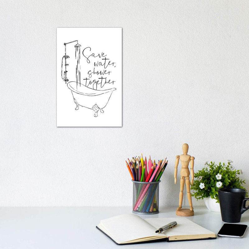 Save by Mlli Villa - Wrapped Canvas Print, 30.48cm H x 20.32cm W x 1.91cm D