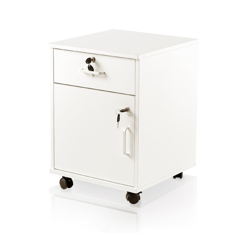 40cm Wide 1 -Drawer Mobile File Cabinet