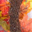 Handcrafted Faux Lighted Maple Polyester 50cm Wreath