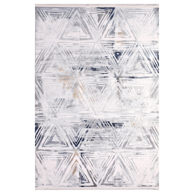 Redas Geometric Machine Made Indoor / Outdoor Area Rug, Rectangle 80 x 150cm