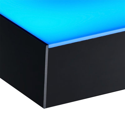 LED Lighted Liquor Bottle Display Bar Shelf RF & App Control 16" 4-Step