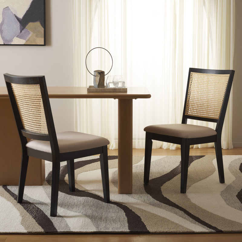 Chaise d'appoint Karlie, Cuir, Beige, Blanchies