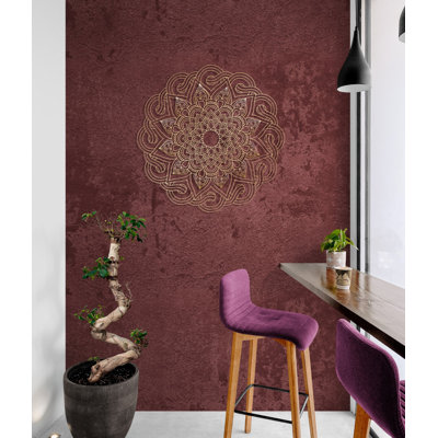 Metal Mandala Abstract Wall Hanging Décor, Creative Floral Metal Wall Art Home Decoration