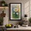 Meadow Daisies Botanical 1 Piece Wrapped Canvas Wall Art-1517580651-1517580654
