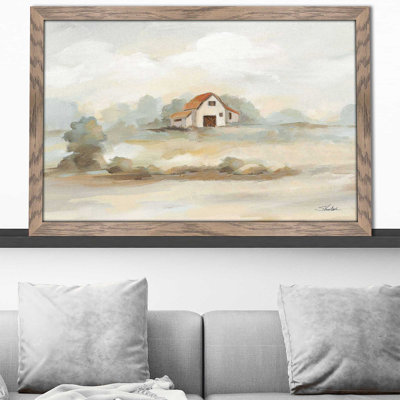 " The Old Farm Landscape " Acrylic Painting