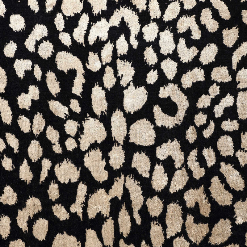 Serviette de plage Betsey Johnson, Léopard noir