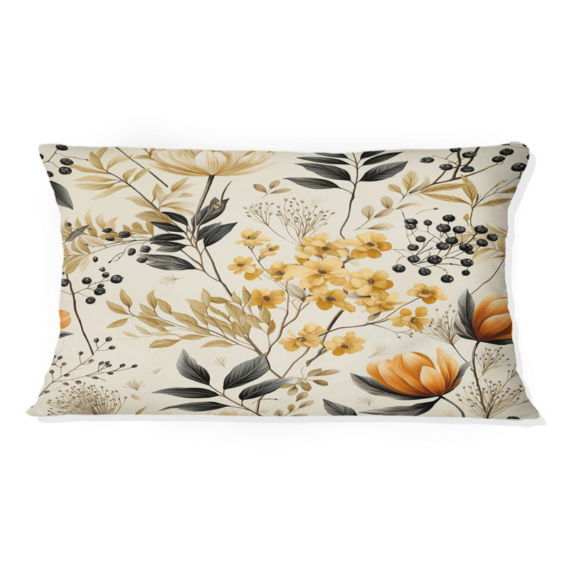 Floral Throw Pillow